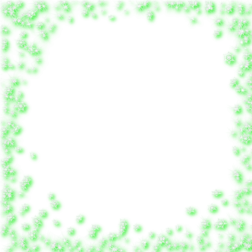 Frame.Sparkles.Snowflakes.Green - png gratis