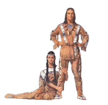 Amérindiens (Winnetou et Nscho-tschi) - png gratuito