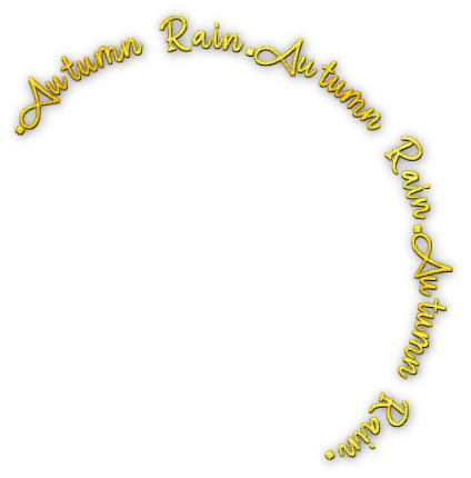 soave text autumn rain circle yellow - PNG gratuit