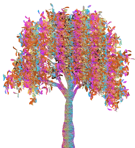 rainbow tree - 無料のアニメーション GIF