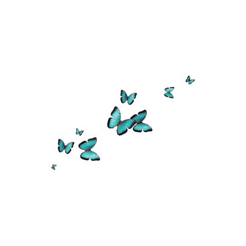 kikkapink deco scrap blue butterflies - darmowe png