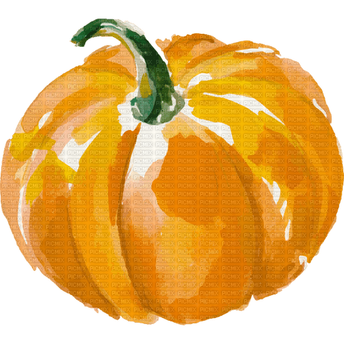 pumpkin watercolor Bb2 - zdarma png