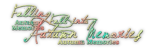 soave text autumn memories fall pink green - PNG gratuit