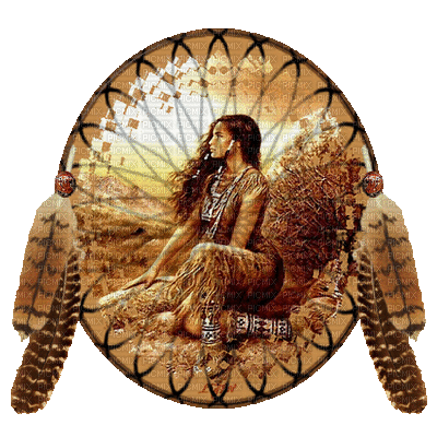 American Indian woman bp - 免费动画 GIF