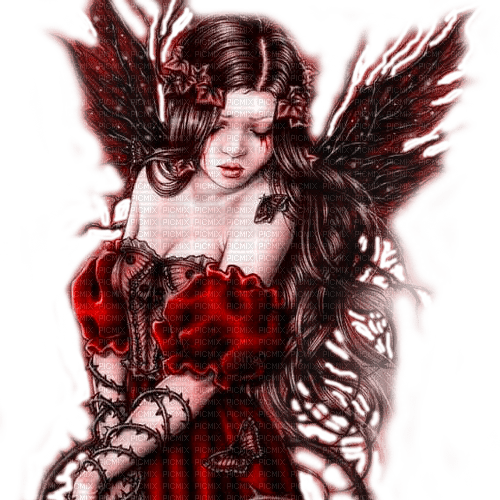 Y.A.M._Gothic fantasy angel - PNG gratuit
