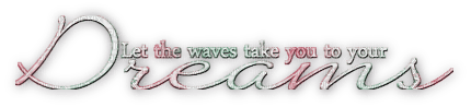 soave text summer dreams waves pink green - фрее пнг
