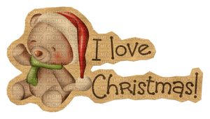 Kaz_Creations  Christmas Deco Logo Text I Love Christmas - png gratis