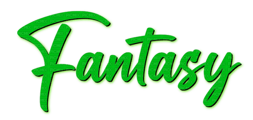 Fantasy.Text.Green - By KittyKatLuv65 - png gratuito