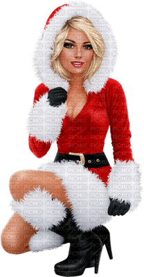 woman santa bp - gratis png