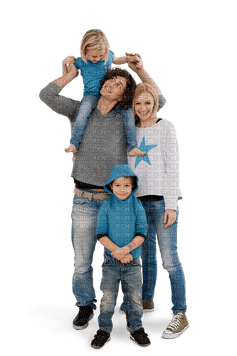 Famille heureuse - Free PNG
