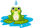 worried frog - GIF animé gratuit