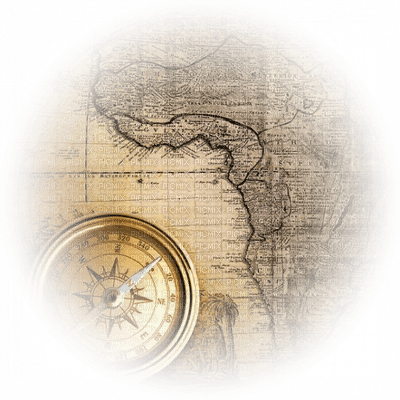 Mapa i kompas... - PNG gratuit