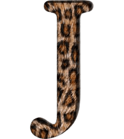 Lettre J. Leopard - PNG gratuit