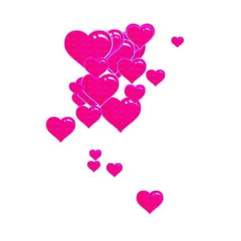 Hearts.Animated.Pink - GIF animado grátis