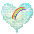 rainbow heart - Gratis animerad GIF