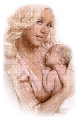 femme et bébé - darmowe png
