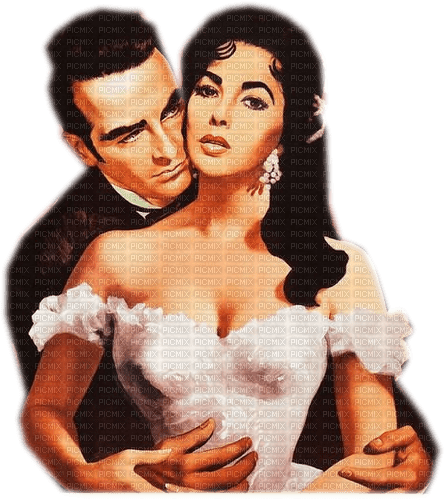 Montgomery Clift,Elizabeth Taylor - 無料png
