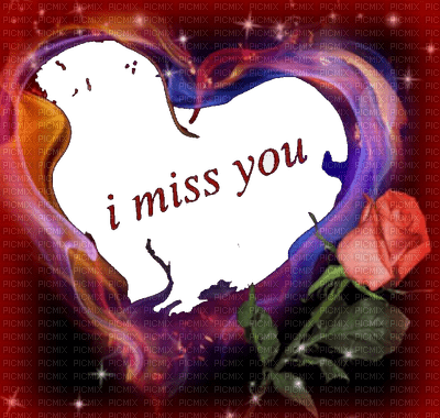 Miss You Heart - png grátis