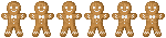 pixel ginger bread divider gif - Bezmaksas animēts GIF