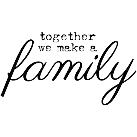 Kaz_Creations Text-Together we make a family - zdarma png