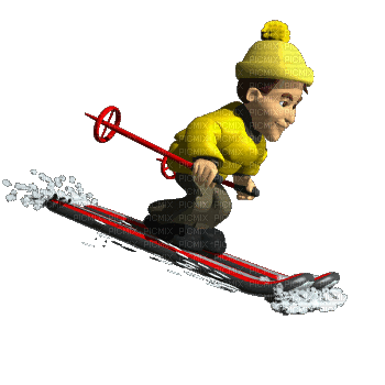 лыжник - Ingyenes animált GIF