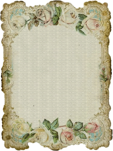 vintage rose letter card - 無料のアニメーション GIF