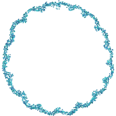 Kaz_Creations Blue Deco Circle Frame Colours