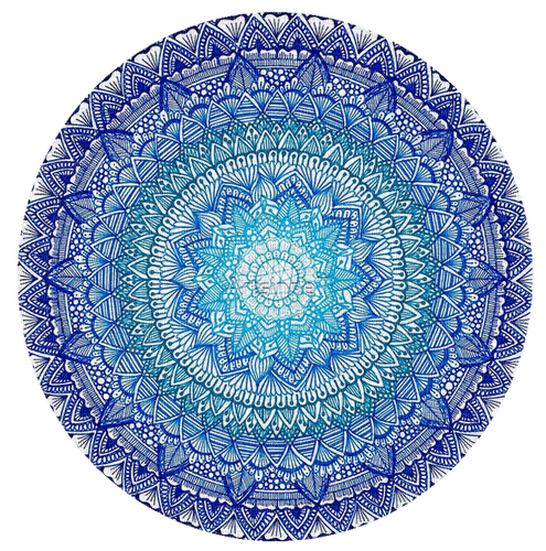 Blue mandala - zdarma png
