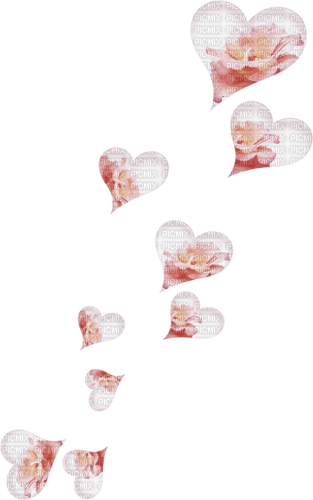 kikkapink deco scrap hearts pink - ücretsiz png