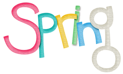 TEXT SPRING - ilmainen png