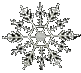 Tube déco-étoile de neige - GIF animate gratis