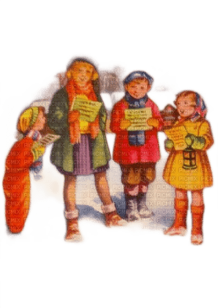 loly33 enfant noël vintage Christmas - PNG gratuit