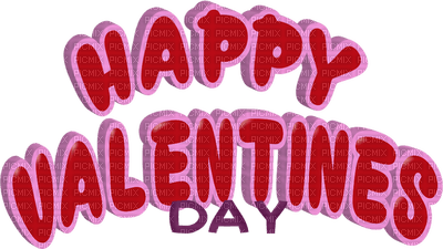 Kaz_Creations Logo Text Happy Valentines Day - PNG gratuit