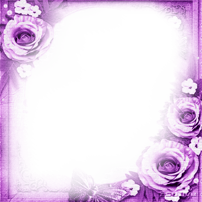 soave frame vintage flowers rose purple - darmowe png