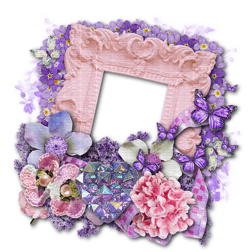 dolceluna spring purple frame - PNG gratuit