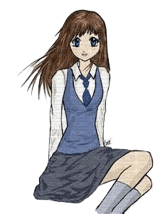 Manga girl - kostenlos png