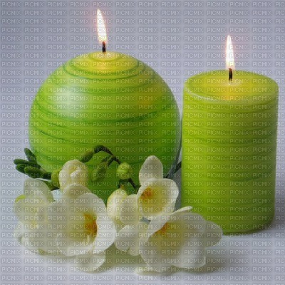 velas verdes - nemokama png