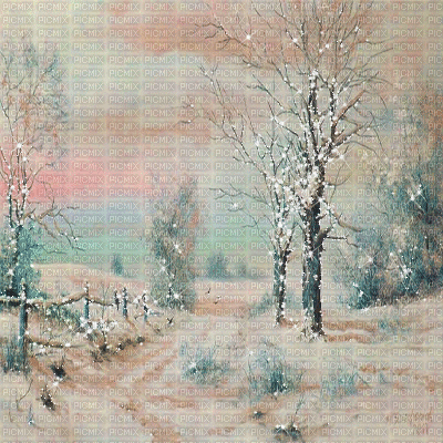 kikkapink background tree lights snow winter - Gratis geanimeerde GIF
