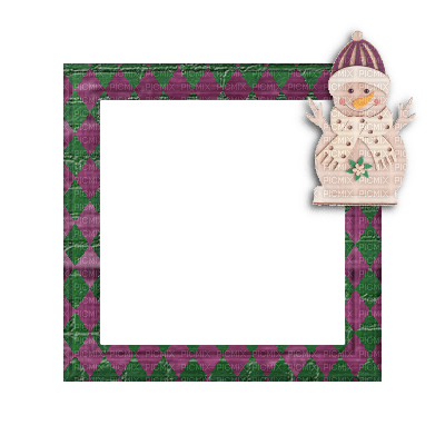 Small Pink/Green Frame - Free PNG