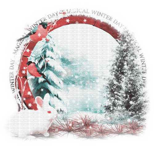 soave background transparent vintage winter circle - gratis png
