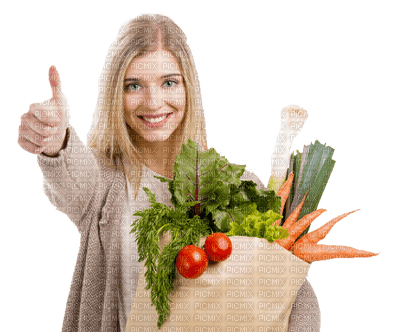 Kaz_Creations Woman Femme Vegetables - png gratuito