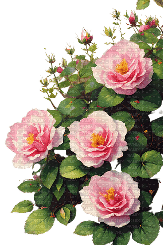 loly33 fleur rose - besplatni png