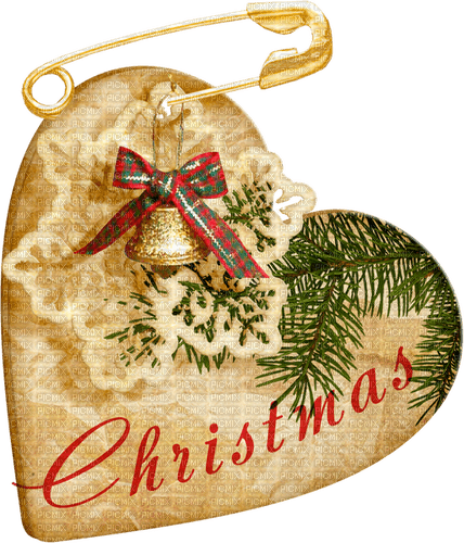 Christmas.Deco.Heart.Beige.Green.Red.Gold - бесплатно png