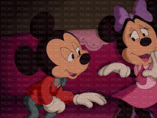 ✶ Mickey & Minnie Mouse {by Merishy} ✶ - Darmowy animowany GIF