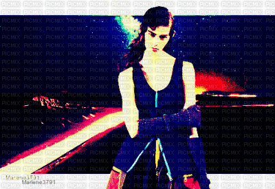 image encre femme mode charme animé effet scintillant brille edited by me - GIF animado gratis