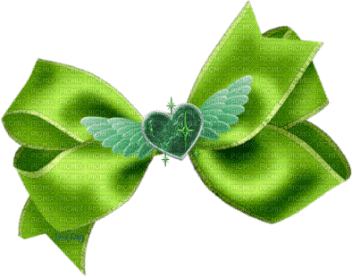 green bow - Darmowy animowany GIF