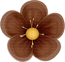 fleur marron.Cheyenne63 - png gratuito