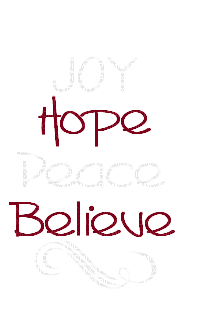 text quote -  joy hope peace believe - 免费PNG