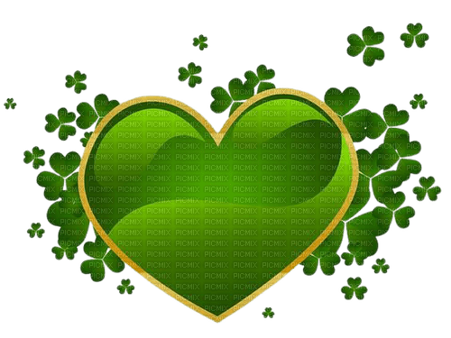 St, Patrick's Day heart - gratis png
