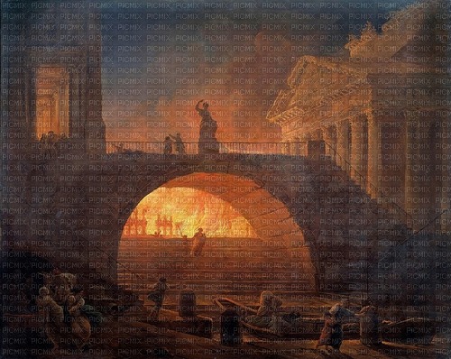 Fire in Rome Incendie à Rome Néron Nero - png ฟรี